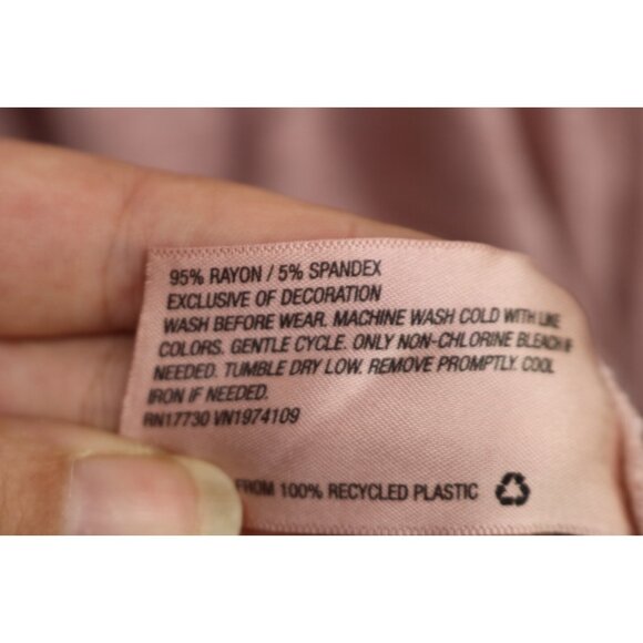 Knox Rose Pink Crochet Corset Back Hi-Lo Top-Size XL-BOHO-Hippie - Picture 7 of 10